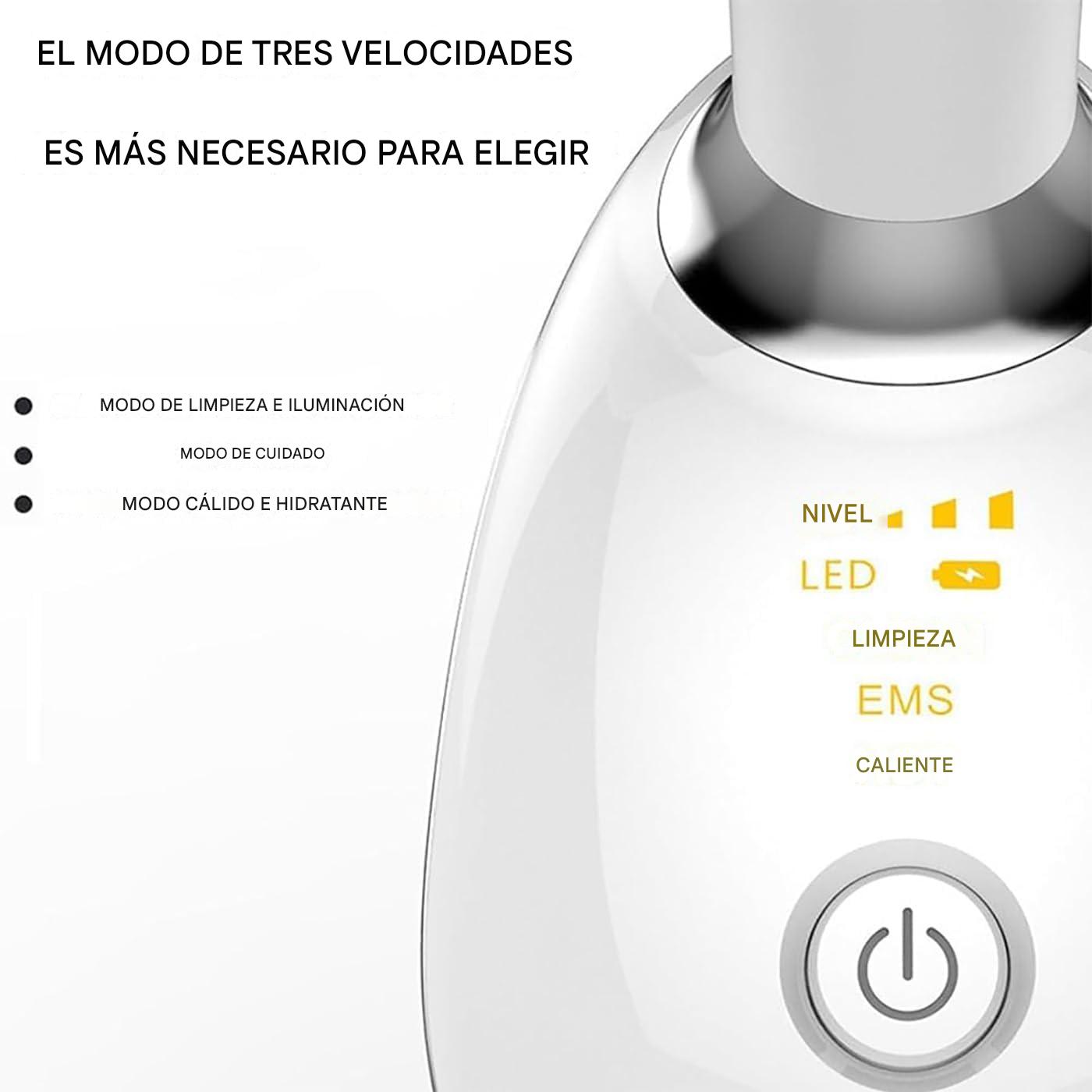 LumeiSkin Masajeador facial y de cuello LED EMS recargable